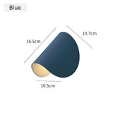 Moderne Twist LED Wandleuchte – Minimalistische Wandlampe – Blau