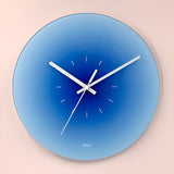 Runde Sunset Wanduhr – Blau