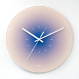 Runde Sunset Wanduhr – Lila