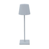 Kabellose LED-Tischlampe mit Touch-Dimmer – Aluminium, 3 Helligkeitsstufen, 24h Akku – weiß