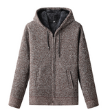 Hoodie-Cardigan mit Kapuze für lässige Eleganz – Braun