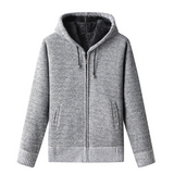 Hoodie-Cardigan mit Kapuze für lässige Eleganz – Grau