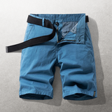 Heinen – Freizeit-Kurzhosen mit verstellbarem Gurtband – Blau