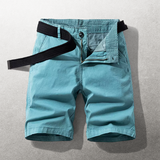 Heinen – Freizeit-Kurzhosen mit verstellbarem Gurtband – Türkis