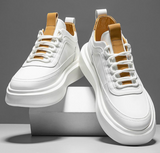 Leopold - Trendige Herren-Sneaker – Weiß/Braun