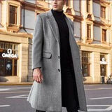 Warm - wasserdichte winterjacke für herren – Grau