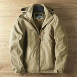 Herren outdoorjacke wasserdicht atmungsaktiv – Khaki