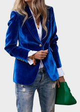 Aria - Maßgeschneiderter Blazer für einen makellosen, schicken Look – Blau