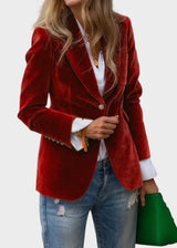 Aria - Maßgeschneiderter Blazer für einen makellosen, schicken Look – Rot