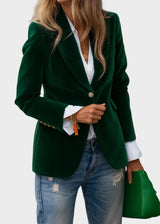 Aria - Maßgeschneiderter Blazer für einen makellosen, schicken Look – Grün