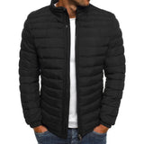 Stylischer parka für herren – david – Schwarz