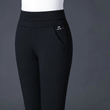 Damen Leichte Leggings | Hohe Taille – Schwarz