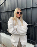 Mila - Woll-Jacke – Weiß