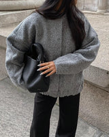 Mila - Woll-Jacke – Grau