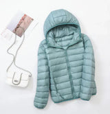 Ultraleichte wattierte jacke – marina – Hellblau