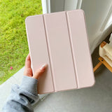 Origami iPad-Hülle aus Silikon – FlexFold Smart Case – Pink