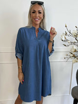 Sevira | Legere Denim-Kleid – Blau