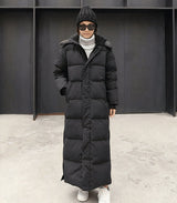 Eleganter parka-wintermantel für damen – Ingrid – Schwarz