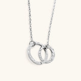 Isabelle Gold Hoop Necklace – Silber