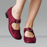 Bequeme Elegante Damen Ballerinas – Dunkelrot