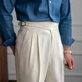 Lukas | Zeitlose Eleganz Klassische Hose – Weiß