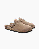 Luke | Bequemer Herren-Clog aus Wildleder mit ergonomischem Fußbett – Beige