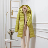 Henriette – Ultraleichte Daunen Herbst Jacke – Gelb