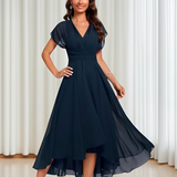 Blaine - Elegantes Midi-Cocktailkleid – Blau