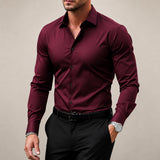 Gibbs - Formelles Slim Fit Hemd – Rot