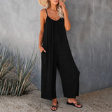 Mahdi - Gemütlicher Jumpsuit mit Taschen – Schwarz
