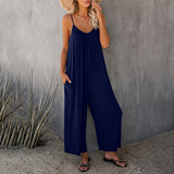 Mahdi - Gemütlicher Jumpsuit mit Taschen – Blau