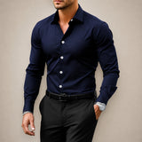 Gibbs - Formelles Slim Fit Hemd – Blau