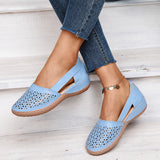 Tegan - Modische Sandalen mit Muster – Blau