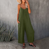 Mahdi - Gemütlicher Jumpsuit mit Taschen – Grün