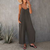 Mahdi - Gemütlicher Jumpsuit mit Taschen – Grau