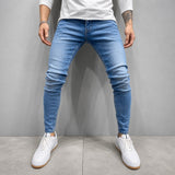 Keelan - Modische Slim Fit Röhrenjeans – Blau