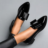 Rachel - Elegante Schuhe mit Schleife – Schwarz
