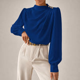 Susan - Elegante Bluse mit Lockerem Schnitt – Blau