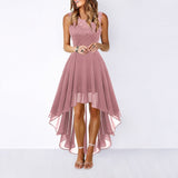 Airish - Faszinierendes asymmetrisches Kleid – Rosa