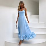 Cecily - Anmutiges Midikleid – Blau