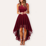 Airish - Faszinierendes asymmetrisches Kleid – Rot