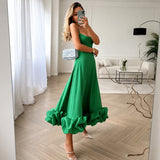 Cecily - Anmutiges Midikleid – Grün
