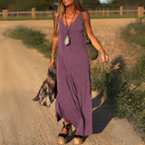 Riley - Lockeres Maxikleid – Lila