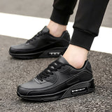 Anton - Stilvolle gepolsterte Sneakers – Schwarz