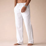 Crawford - Bequeme Atmungsaktive Hose – Weiß