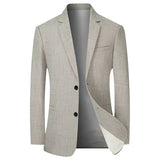 Martin - Lässiger Blazer in schmaler Passform – Beige