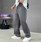 Garza - Lässige Gerade Jeans – Grau