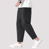 Hodges - Stilvolle Lockere Cropped-Hose – Schwarz
