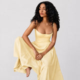 Hadley - Stilvolles Camisole-Kleid – Gelb