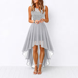 Airish - Faszinierendes asymmetrisches Kleid – Grau